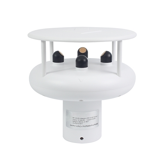 Ultrasonic Wind Speed & Direction Sensor - 0-60m/s & 0-360°