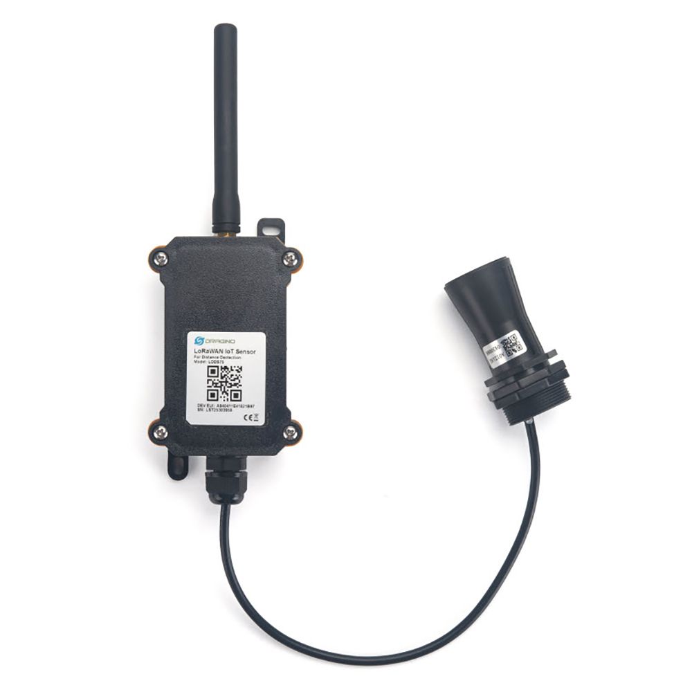 Ultrasonic Sensor - 0,5m to 7,5m - 4Ah battery powered - waterproof - LoRa